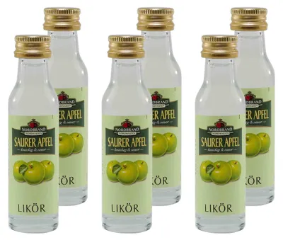 Produktbild von Nordbrand Saurer Apfel Likör (24 x 0,02L)