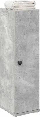 Produktbild von "2026 Promotion" Badschrank - Badregal - mit Rollenhalter - Betongrau 20,5x22x72 cm - Badezimmer CC31931
