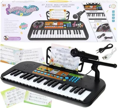 Produktbild von Keyboard-Orgelklavier mit Mikrofon für Kinder