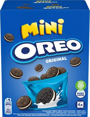 Obrázok produktu pre Oreo Original Mini kakaové sušienky s vanilkovou náplňou 160 G