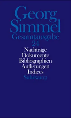Obrázek produktu pro Nachträge. Dokumente. Gesamtbibliographie. Übersichten. Indices