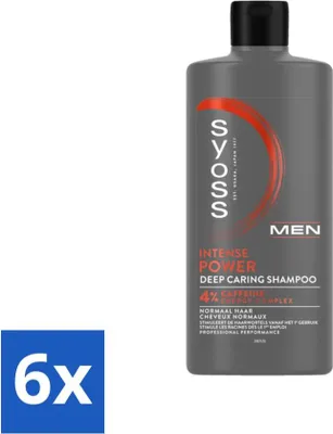 Produktbild von SYOSS - Men Power - Shampoo - Langanhaltendes Styling - 440ml - Vorteilspack - 6 Stücke