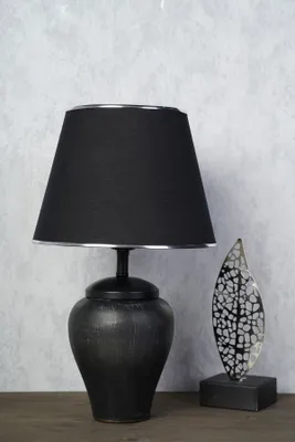 Produktbild von Opviq, YL216, Tischlampe, METALLKÖRPER, Schwarz, 30 x 30 x 50 cm