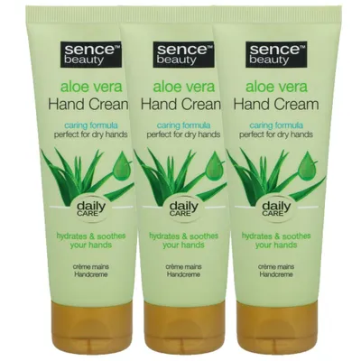 Obrázok produktu pre SenceBeauty Krém na ruky Aloe Vera 3 x 75 ml na suché ruky