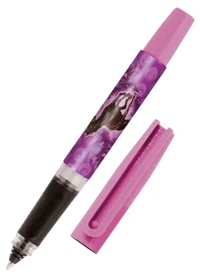 Produktbild von Online Tintenpatronen-Rollerball Bachelor Design Pferd, für Rechtshänder und Linkshänder, ergonomisches Griffstück, Roller-Ball, Standard-Tintenpatron