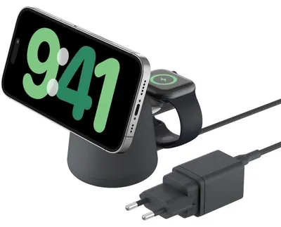 Produktbild von Belkin BOOST Charge PRO 15W mag. Lad.Qi2 2in1 dklgrau WIZ027vfH36