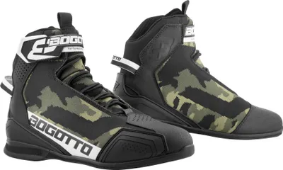 Produktbild von Bogotto Tokyo Camo perforierte Motorrad Schuhe, camouflage, 38