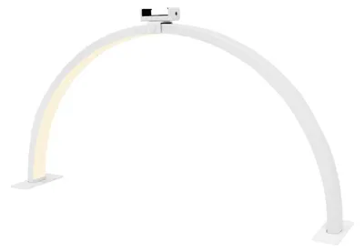 Produktbild von LED Halbmondlampe 75cm | 50W 3 Farben Warm- Neutral- Kaltweiß | 3000-6000K Dimmbar Temperatur | Maniküretisch-Licht Nägel Maniküre Nagelsalon [INKL. Handyhalterung & Klett- und Schaumstoffpads]