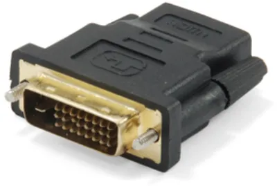 Produktbild von Equip DVI-D auf HDMI Adapter, Bidirektional, DVI (24+1), HDMI A, Schwarz