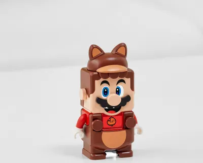 Produktbild von LEGO 71385 Super Mario Tanuki-Mario Anzug Power Up Pack, Erweiterungsset, Kostüm zum Drehen und Stampfen