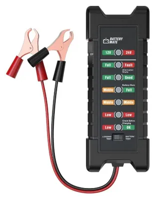 Batterietester BM410, 12V/24V, 7 LED-Anzeige, Auto-Motorrad
