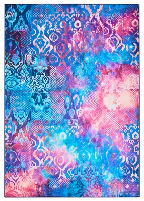 Obrázok produktu pre BELIANI Viacfarebný polyesterový koberec 160 x 230 cm, orientálny vzor v štýle boho, s nízkym vlasom