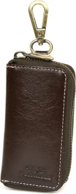 Produktbild von Elegantes Schlüsseletui aus Leder mit RFID-Schutz, braun