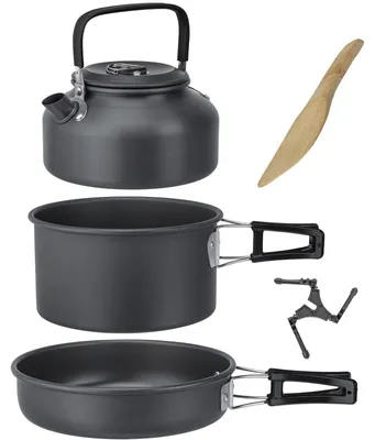 Produktbild von Camping Kochset Packpot Ultralite 18 - Geschirr Topf Pfanne Kessel Alu