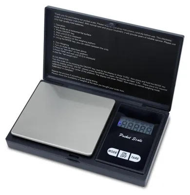 Präzisionswaage 500 g, schwarz, mit Tara-Funktion