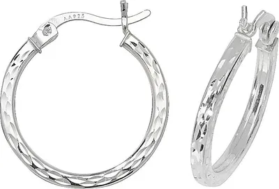 Produktbild von 925 Sterling Silber Damen - Paar Creolen - 15mm; TRS17708MM15