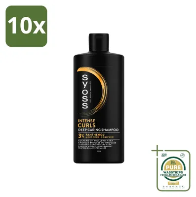 Productafbeelding van 10 x Syoss Curls Intense Shampoo - 440 ml - Verpakking met 10 stuks