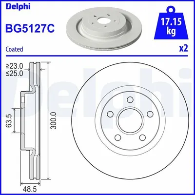 Produktbild von BG5127C DELPHI Brzdový kotou? x
