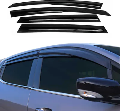 Immagine prodotto di 4x paravento parapioggia per Skoda Superb notchback 2015-2025 acrilico scuro