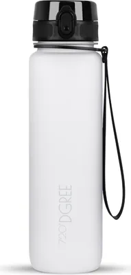 Obrázok produktu pre uberBottle softTouch fľaša na pitie s nádobou na ovocie 1000ml / Snow White/ 720DGREE