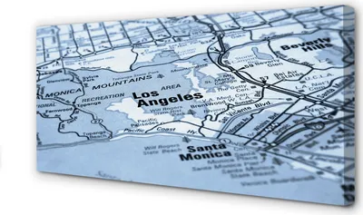 Immagine prodotto di Stampa su tela, dimensioni 100x50 cm, opera d'arte da parete, mappa della città