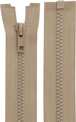 1 Reißverschluss Profil 5mm 95 cm teilbar, Autolock, beige
