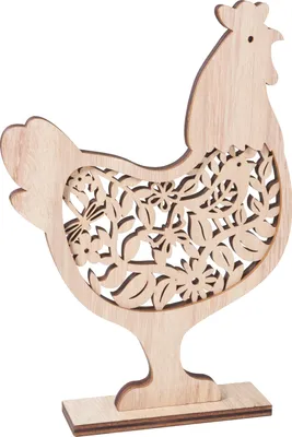 Produktbild von VBS Holz-Steckmotiv Huhn, 2-tlg.