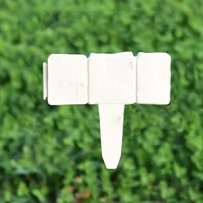 Produktbild von 23,3 cm hoher Blumenrand (ohne Graben) - 24 cm langer Gartenrand mit kieselartiger Oberfläche für Rasen