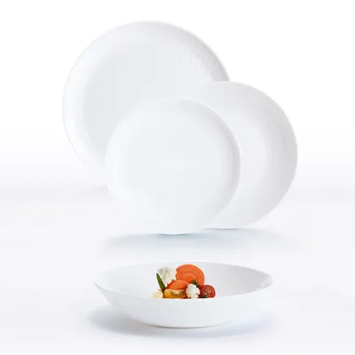 Image de Vaisselle Luminarc PAMPILLE blanc verre (18 pièces)