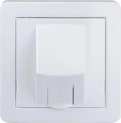 Image de Prise rj45 saillie complet Alréa, SCHNEIDER ELECTRIC, blanc