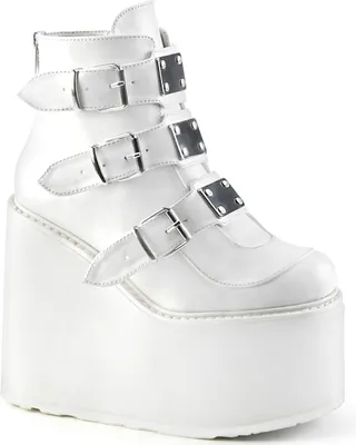 Produktbild von SWING-105 Damen Booties von DemoniaCult, Weiß  , EU 42, US 12
