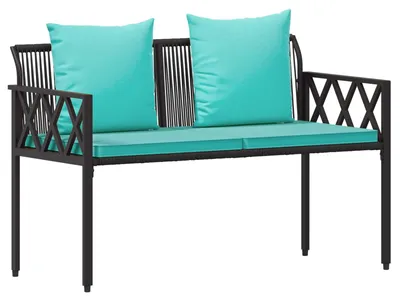 Immagine prodotto di Panchine da esterno vidaXL a 2 posti, 116 x 56 x 75 cm, in polyrattan