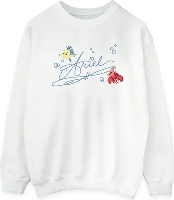 Produktbild von Disney - "The Little Mermaid" Sweatshirt für Damen BI23429 (L) (Weiß)