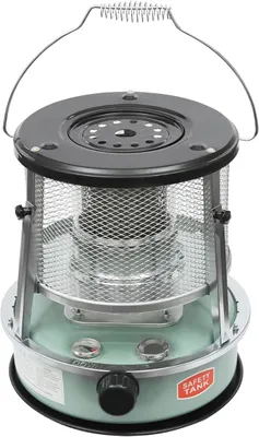 Obrázek produktu pro Přenosný kerosinový ohřívač o výkonu 2600 W s ukazatelem paliva. Kerosinové topidlo, topení na petrolej, ohřívač, 4,6litrová nádrž, provozní doba 17 hodin, vyhřívaná plocha 10–15?, vhodné pro kempování a venkovní použití