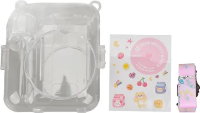 Produktbild von Instant Camera Case Kit Schultergurtaufkleber langlebiger Schutz für Instax Mini 12 Pink