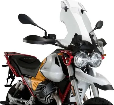 Produktbild von Windschild Puig Touringscheibe mit Visier 585 x 560 mm mit ABE für Moto Guzzi V85TT Travel, V85TT 850, V85 Evocative Graphics Bj. 2019 - 2023