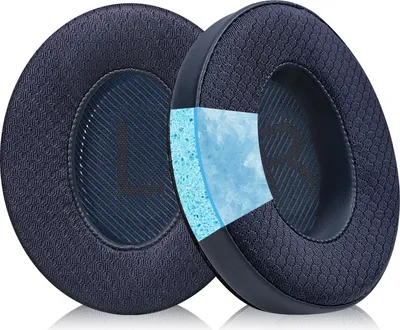 Image de INF Coussinets d'oreille en gel rafraîchissant pour casque Bose QC35 Bleu