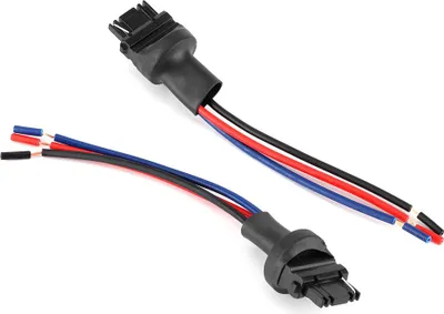 Image de 2 pièces 3157 connecteur mâle connecteur femelle câble adaptateur de douille de lampe de voiture pour clignotants