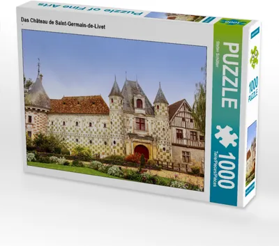 Produktbild von CALVENDO Puzzle Das Château de Saint-Germain-de-Livet | 1000 Teile Lege-Größe 64x48cm Foto-Puzzle für glückliche Stunden