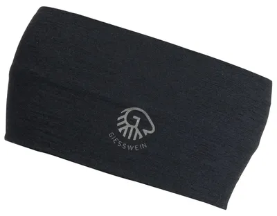 Giesswein Stirnband Brentenjoch Merino Jersey in schwarz
