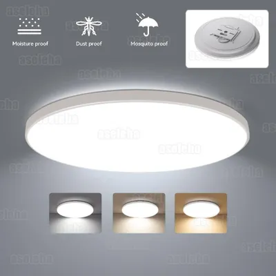 Produktbild von LED Deckenlampe Badezimmer Flur Küche Wohnzimmer Schlafzimmer Deckenleuchte dimmbar mit Lichtsensor 30 W IP54 Aluminium Kunststoff für alle Räume