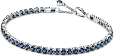 Produktbild von PANDORA Damen Tennisarmband 20cm Silber mit großen Steinen, elegantes Schmuckstück