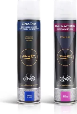 Produktbild von Fahrradpflegeset - 1 x Fahrradkettenölspray + 1 x Bremsenentferner