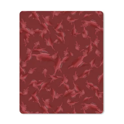 Produktbild von MuchoWow® Mauspad Mousepad Muster - Rot - Camouflage 30x40 cm - Mousepads - Maus Mat - Pad - Mausunterlage - Mausmatten