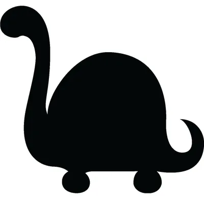 Produktbild von Kreidetafel-Aufkleber – abwischbare Wandaufkleber – Diplodocus-Dinosaurier – 55 x 60 cm