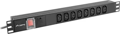 Image de Lanberg PDU Steckdosenleiste 19" 1U 8x IEC C13 C20 2m schw.
