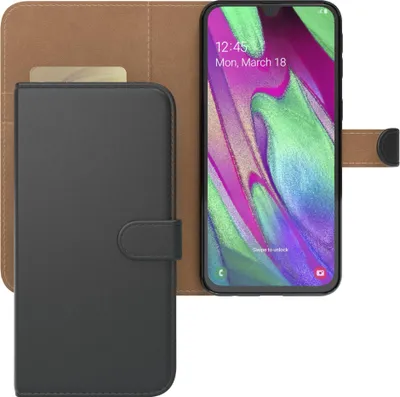 Produktbild von EAZY CASE Business Hülle für Samsung Galaxy A40 klappbar, Premium Kunstleder Handyhülle mit Kartenfach