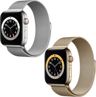 Produktbild von Apple Watch Series 6 44mm (A2376) Gold Stainless Milanese Gold CEL Neu