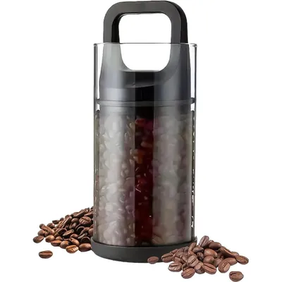Produktbild von Vakuum-Vorratsglas aus Glas Vorratsdosen für Kaffee Gläser mit Deckel Frischhaltedosen für Lebensmittel luftdichter Behälter für Küche Kaffeebohnen