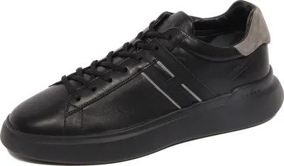 Produktbild von G4768 sneaker uomo HOGAN H580 schwarz/grau Lederschuhe Mann